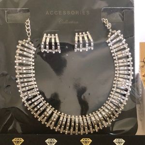 NWT Traci Lynn Boutique Necklace and Earrings, with Australian Crystals